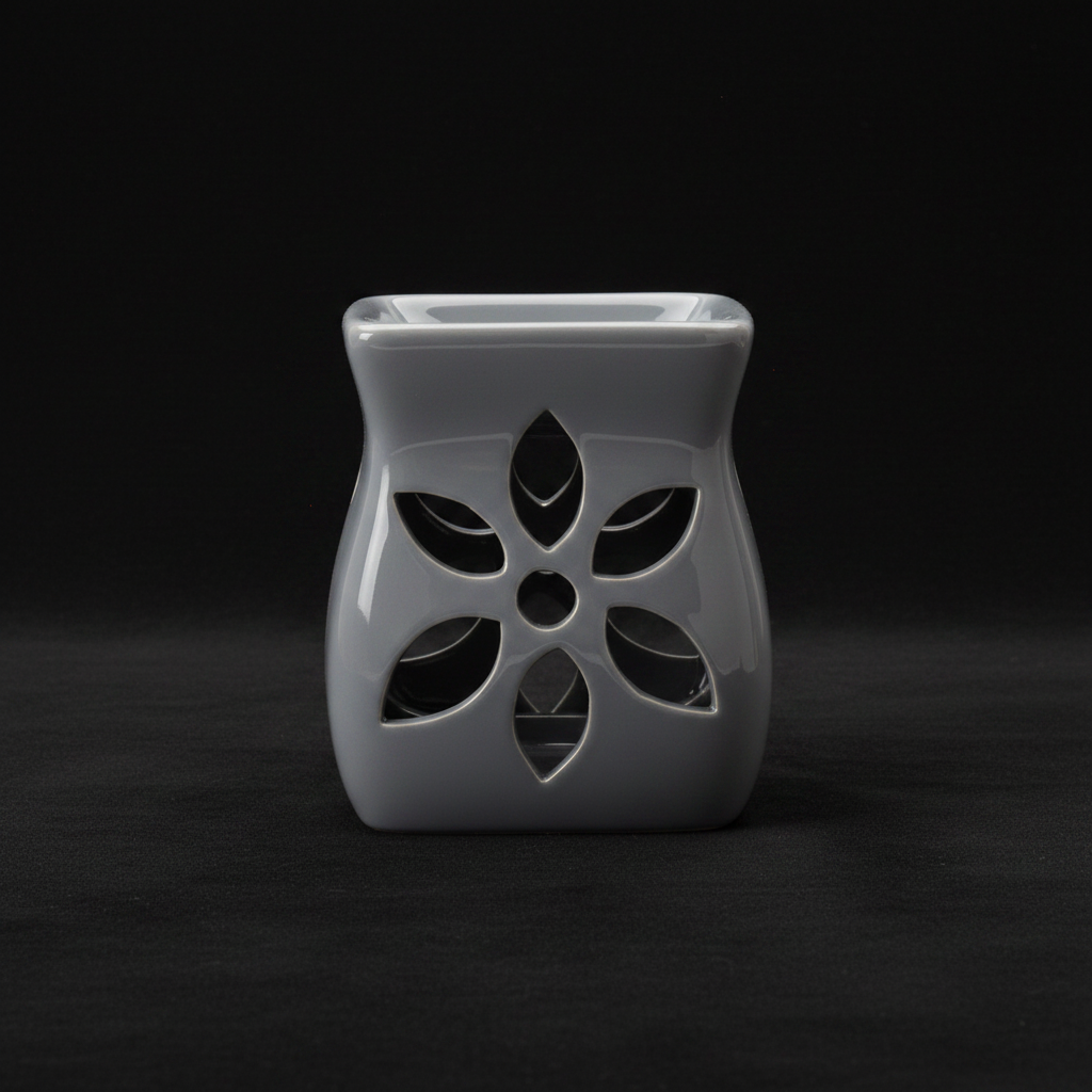Grey Square Ceramic Wax Melter