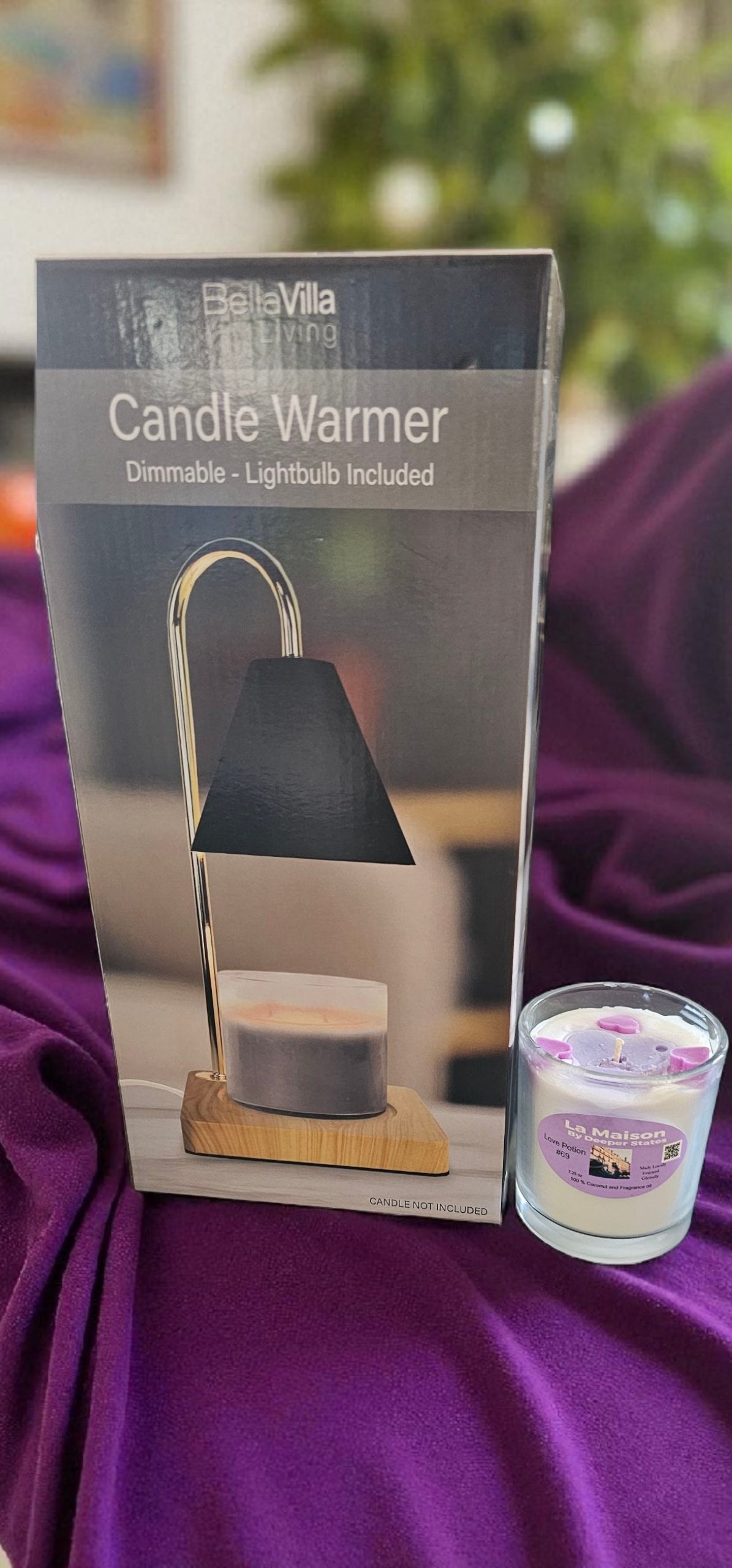 Electric Wax melter and candle set