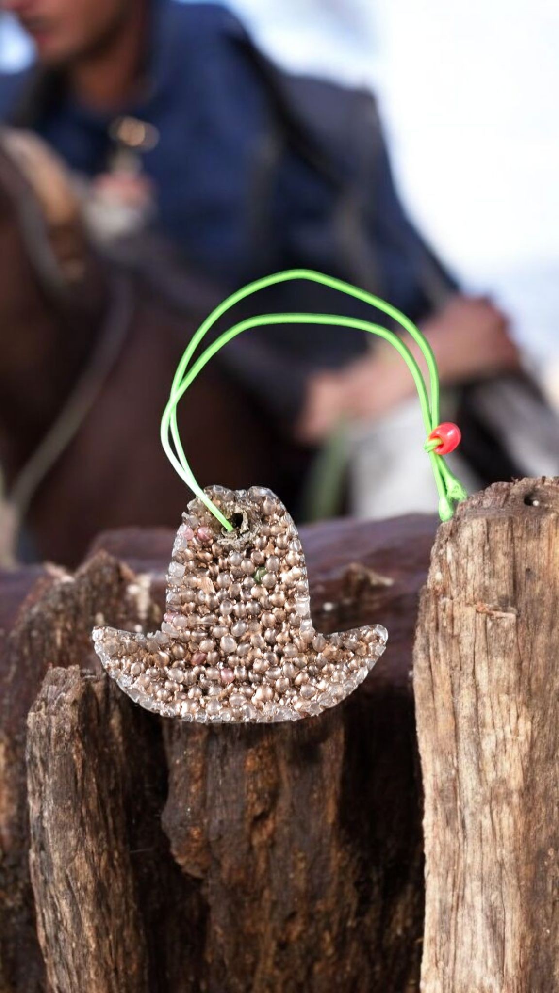 This is our brown cowboy hat car airfreshener called carfresh freshies