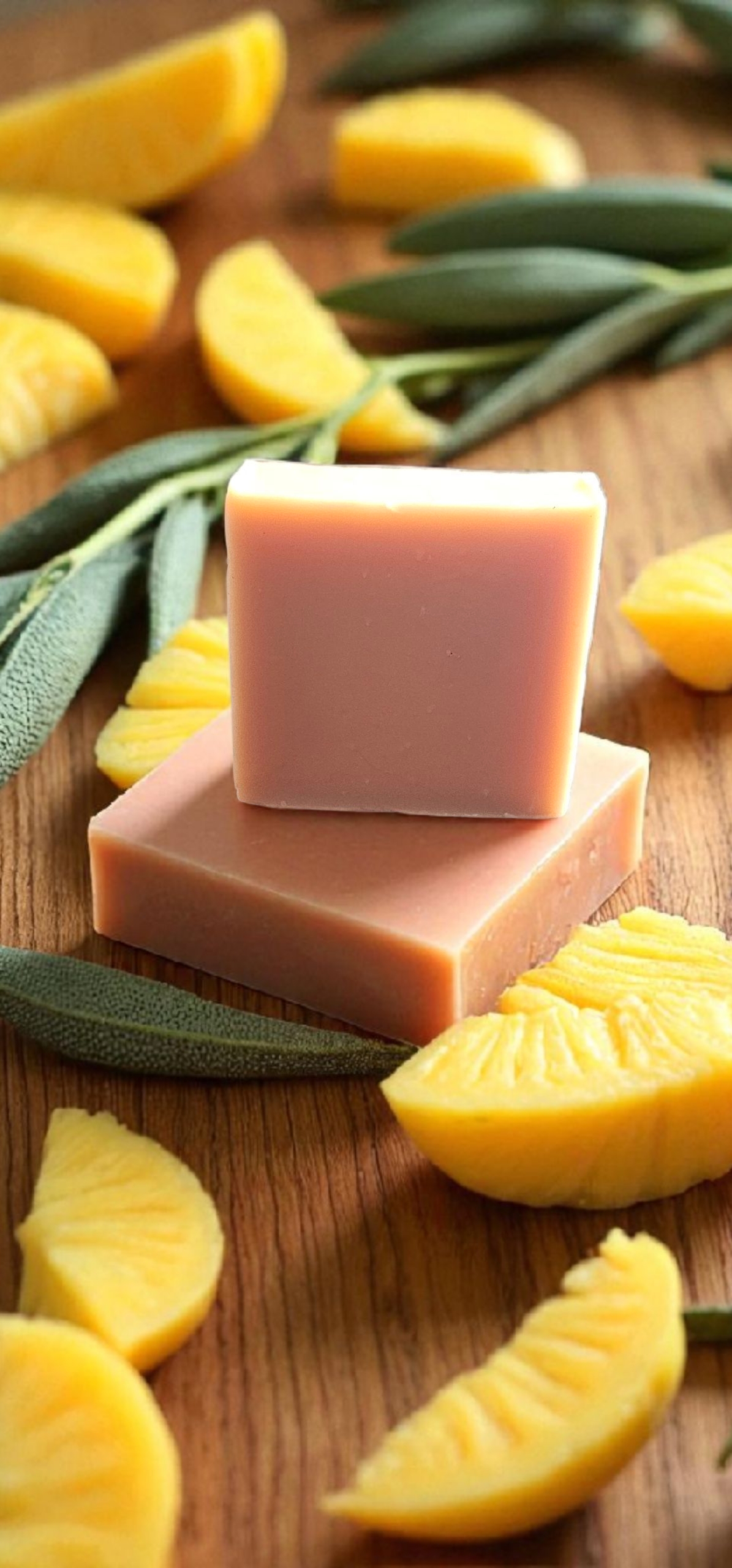 A photo of our Pinable Sage cold proccess soap